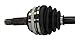 Detroit Axle - 2.3L Front Left CV Axle for 98-02 Honda Accord, Driver Side CV Axle Shaft Assembly 1998 1999 2000 2001 2002 Replacement