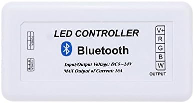 Ciecoo PWM Bluetooth RGBW LED Controller for LED Strip Light Module Magic LED Light Support for Iphone / Android DC5-24V 16A Max