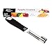 K BASIX Apple Corer Stainless Steel with Soft Rubber Handle for Pears, Bell Peppers, Kitchen Gadget Tool for Apple Core Remover Tool , Apple Peeler