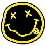 NIRVANA smiley rock band Vynil Car Sticker Decal - 2.5