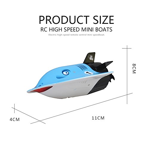 image for PER Mini RC Submarine Devil Fish Shape 4-Channel Remote Control Boat S