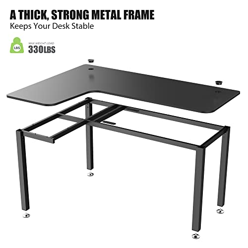 Eureka Ergonomic L Shaped Gaming Desk, 61 Inch Corner Computer Desk