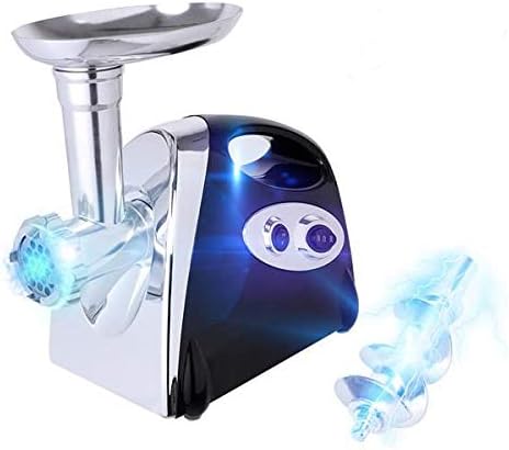 Electric Meat Grinder Stainless Steel Meat Mincer Enema Machine & Sausage Stuffer Meat Machine Sausage Maker Food Processing Machine With 4 Knife Meshes Black