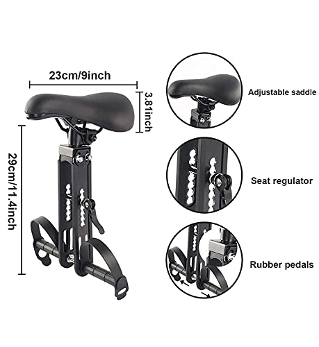 Bomoya Kids Bike Seat for Mountain Bikes, Detachable Front Mounted Bicycle Seats for Children 2-5 Years Old