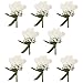 JaosWish 8PCS Flower Men Boutonniere Handmade Silk Men Corsage for Groom Wedding Party Suits