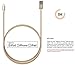 Volts Lightning Cable [Apple MFi Certified] 3.3ft Nylon Braided Charger with Aluminum Case on 8 pin Connector for iPhone 7/6 / 5 / 6s Plus, iPad, iPod - 1m Gold