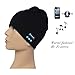 DOLIROX Wireless Bluetooth Knit Hat Music Cap Hands-free Phone Call Answer Ears-free Beanie Hat (Black)
