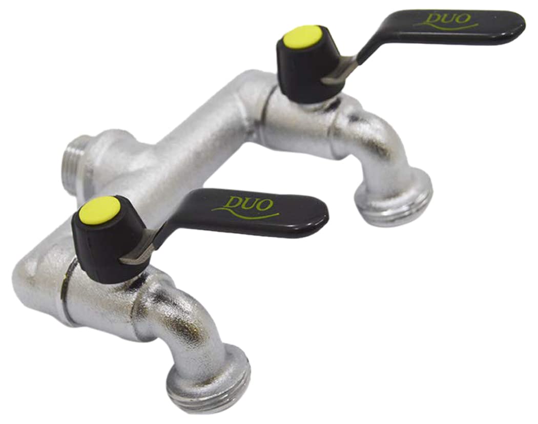 S&M 551482 – Wall Tap M 1/2", Double Outlet with 3/4" Key