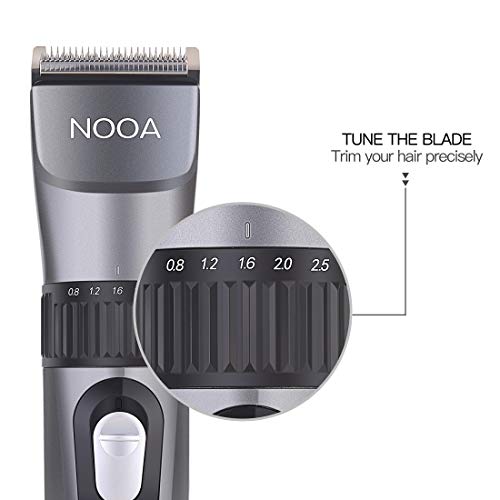 NOOA Hair Clipper/Trimmer for Men, Cordless Rechargeable Lithium Lon LCD Hair Cutting Kit with Blades,Guide Combs,Hair Clipper Oil and Brush - Thumbnail 4