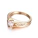 Yoursfs Promise Rings for Her 18K Rose Gold Plated Jewelry Rings Women CZ Engagement Rings Gift