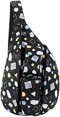 LVANA Sport Sling Bag Crossbody Shoulder Backpack Outdoor Chest Back Pack Compact Multipurpose Casual Daypack for Women & Men Travel Hiking Cycling Commuting