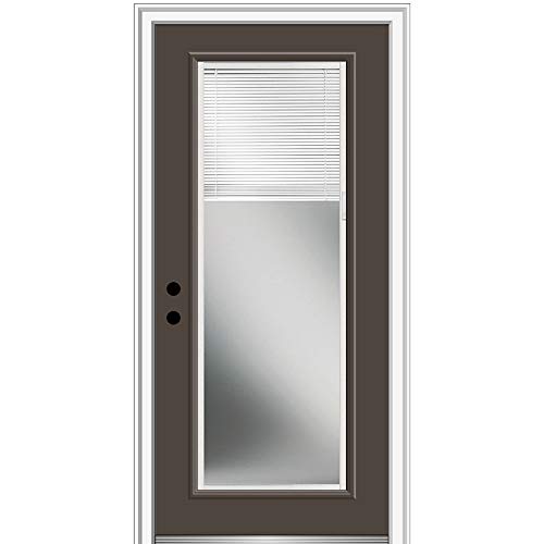 National Door Company ZZ07815R Fiberglass Smooth Brown, Right Hand In-Swing, Pr…