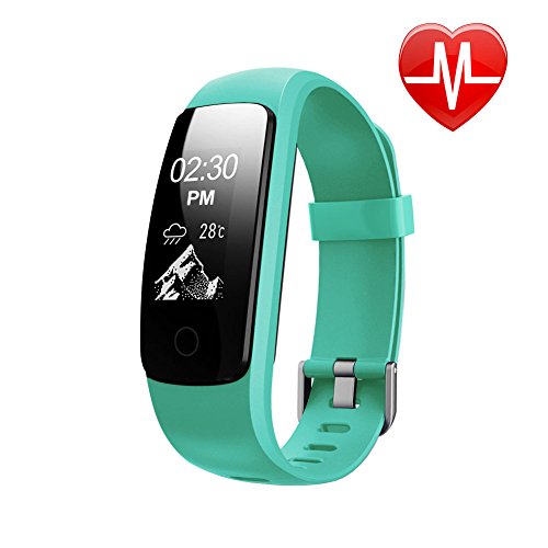 Fitness Tracker HR, Letscom Activity Tracker with Wrist Based Heart Rate Monitor, IP67 Waterproof Smart Bracelet with Step Tracker Sleep Monitor Calorie Counter Pedometer Watch for Android and iOS