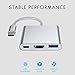 NAGFAK USB C to HDMI Multiport Adapter USB 3.1 to HDMI 4K Video Converter/USB 3.0 hub Port PD Quick Charging Port with Large Projection for 2015/16/17/18 MacBook/MacBook Pro