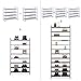 Bextsware Stackable Metal Mesh 1-Tier Classic Elegant Silver Shoe Rack
