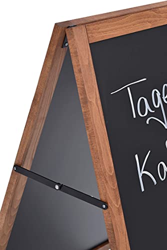 DISPLAY SALES A1 Wooden Sidewalk Stop | Outdoor Sidewalk Stop with 2 Magnetic Sheets Included | Waterproof Poster Holder A1 Size | Beech Wood Menu Board | Magnetic Board