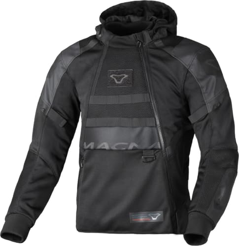 Macna Rebelite Unisex Adult Jacket, Black/White, XS