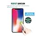 KATIN iPhone X Screen Protector - [2-Pack] For Apple iPhone X / iPhone 10 Tempered Glass Screen Protector [3D Touch][Case Friendly] with Lifetime Replacement Warranty