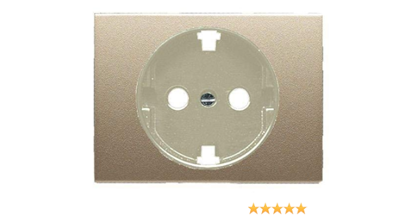 Niessen olas - Tapa enchufe 2 polos+tierra lateral olas cobre ...