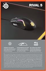 SteelSeries Rival 5 Gaming Mouse 18000 CPI TrueMove Air 9 Programmable Buttons view 14