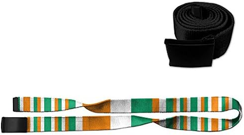 Cote D Lvoire Flag Belts Polyester-Cotton Blend Fashion Canvas Belt Strap Leather Girdle 55.2" Long 1.6" Wide For Men Women