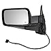 Replacement Driver Power Side View Mirror Heated Textured Black Compatible with 2006-2010 Commander 55396637AD