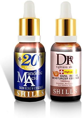 Mandelic Acid and Snail face Serum- Remove Acne and Wrinkles.Anti Aging Brightening 60ml (2 bottles)
