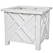 Plant Holder - Planter Container Box for Garden, Patio, and Lawn - Outdoor Decor by Pure Garden - White primary