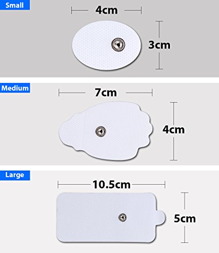 Belifu Electrode Pads 20 PCS with 2.35mm Shielded Replacement Electrode Wires with 4 Snap Connectors - //coolthings.us