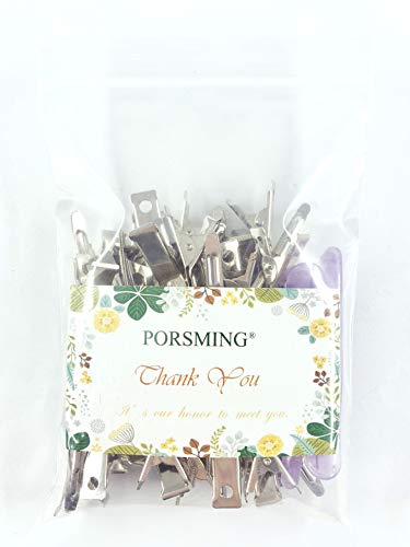 Hair Clips, Hair pins Porsming Metal Hair Clips for Women Alligator Hair Clips for Styling Duck Bill Clips Curl Clips for Girls Hair Accessories Hair Pieces Tools Stainless Steel 3.5 inches Pack of 30