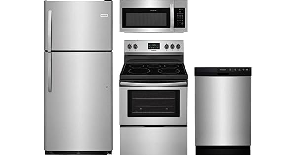 Amazon.com: Frigidaire – Juego de cocina de acero inoxidable ...