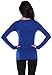 Active Basic Athletic Fitted Plain Long Sleeves Round Crew Neck T Shirt Top (Large, Royal)