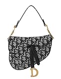 LA FESTIN Ladies Designer Crossbody Purses with Wide Shoulder Strap Trendy D-shape Printing Saddle Bags for Cool Girls