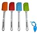 Bekith 5 Pack 12 Inch Silicone Spatulas, Dishwasher Safe, Soft and Flexible