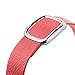 SIRUIBO Leather Band for Apple Watch 38mm 40mm Women, Modern Buckle Replacement iWatch Strap Wristband for Apple Watch Series 4 3 2 1 (Peony Pink)