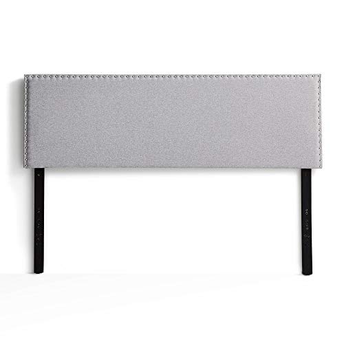 Lucid King Nailhead Headboard Attach to Bed Frame or Wall Mount