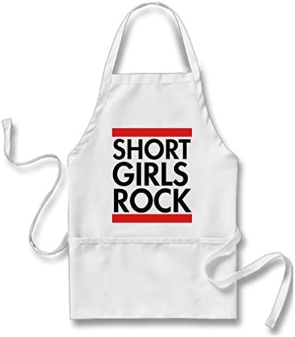 VetiVer Aprons For Women With Pockets Short Girls Rock Butcher Apron