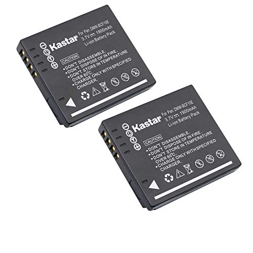 Kastar Battery (2-Pack) for Panasonic DMW-BCF10 DMW-BCF10PP A59 & Lumix DMC-FS12 FS15 FS25 FS4 FS42 FS6 FS7 FX40 FX48 FX500 FX550 FX580 F2 F3 FH1 FH20 FH22 FH3 FT3 FT4 FX68 FX700 FX75 TS1 TS2 TS3 TS4
