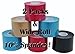 Athletic Tape, Kinesio, Kinesiology tape, 2 Pack J&M Pro Kinesiology Sports Tape for Joints & Muscles, Recover Fast & Prevent Injuries. Breathable, Waterproof, 2-5 days wearable