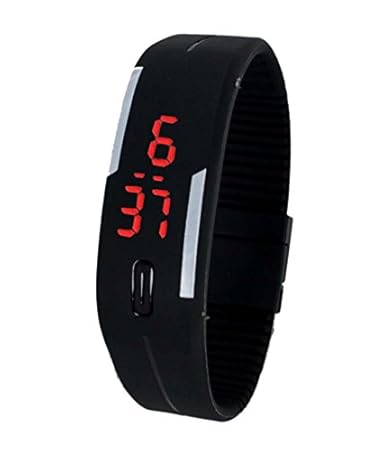 Hinayat Fashion Digital Black Dial Kids Watch-W35