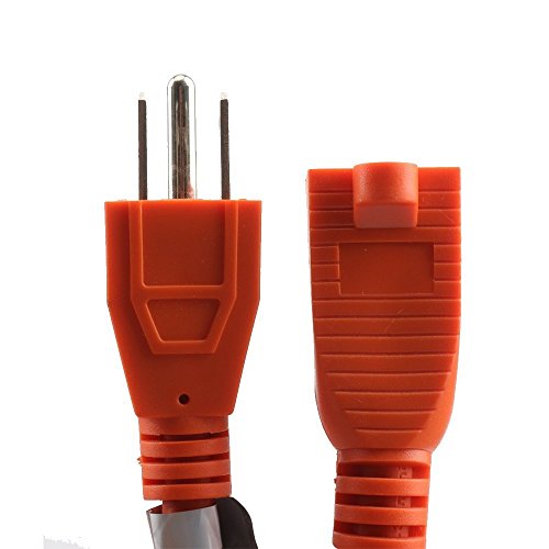 EPICORD 16/3 Vinyl Outdoor long Extension Cord 3 prong Heavy Duty for Indoor and Outdoor (50 Feet Orange)