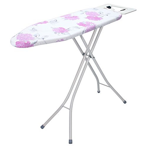[- MultiWare Ironing Board Rack Foldable With Steam Iron Rest Purple Flowers  -]
