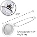 IHUIXINHE Loose Leaf Tea Snap Ball &Tea Mesh Stainless Steel Strainer with Handle (4 Pack) Ball Shape Tea Infuser and Filters