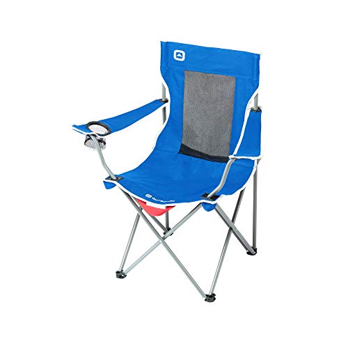 Outbound Camping Chair Portable Foldable Mesh Back Quad Chair with