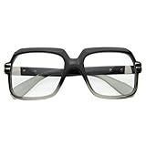 zeroUV - Old School Vintage Squared Clear Lens Eyeglasses