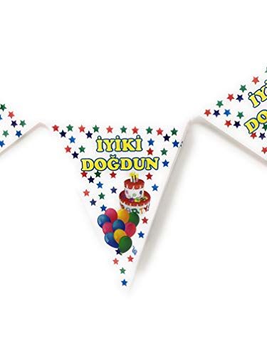 origin-AL Home & Style Happy Birthday iyiki dogdun Guirnalda Flama