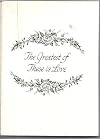 The Greatest of These is Love
