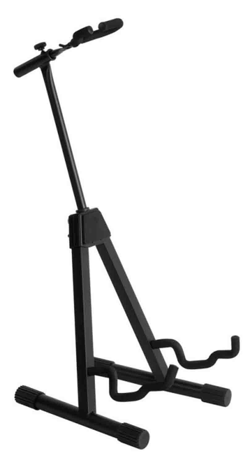 On Stage Stands GS7465 Pro Flip-It A-Frame Guitar Stand, Black