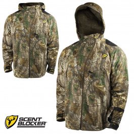 ScentBlocker Alpha Jacket with Windbrake, Real Tree Xtra, Medium