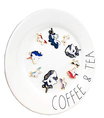 36pcs Cute Enamel Mixed Unicorn Charms Craft Supplies Pendants for Jewelry Accessories Making DIY Necklace Bracelet Ankle (9 Style)(Mix Unicorn Charms) - Thumbnail 5